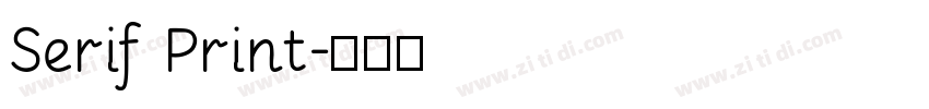 Serif Print字体转换